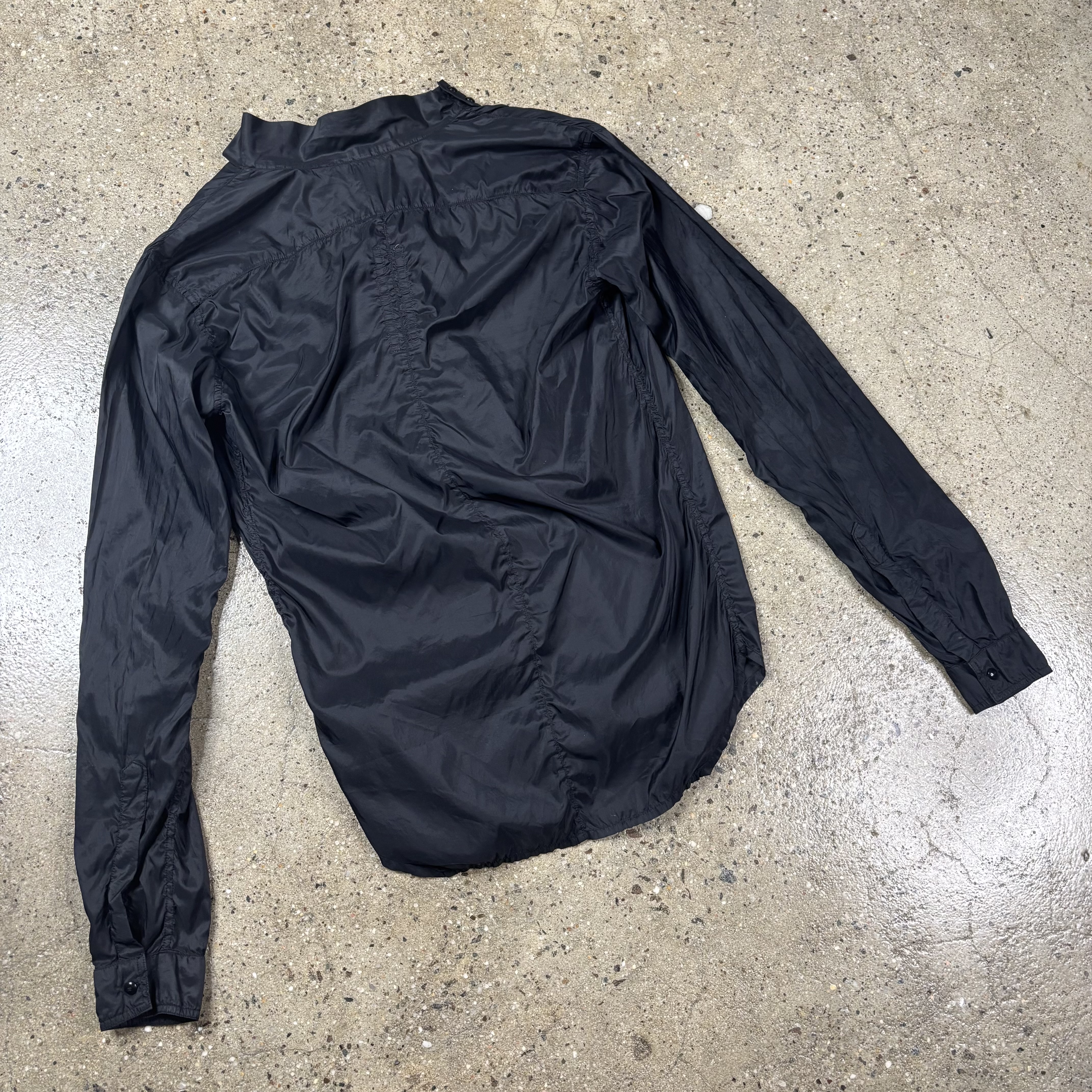 Rick Owens Nylon Cowl Shirt - View 9