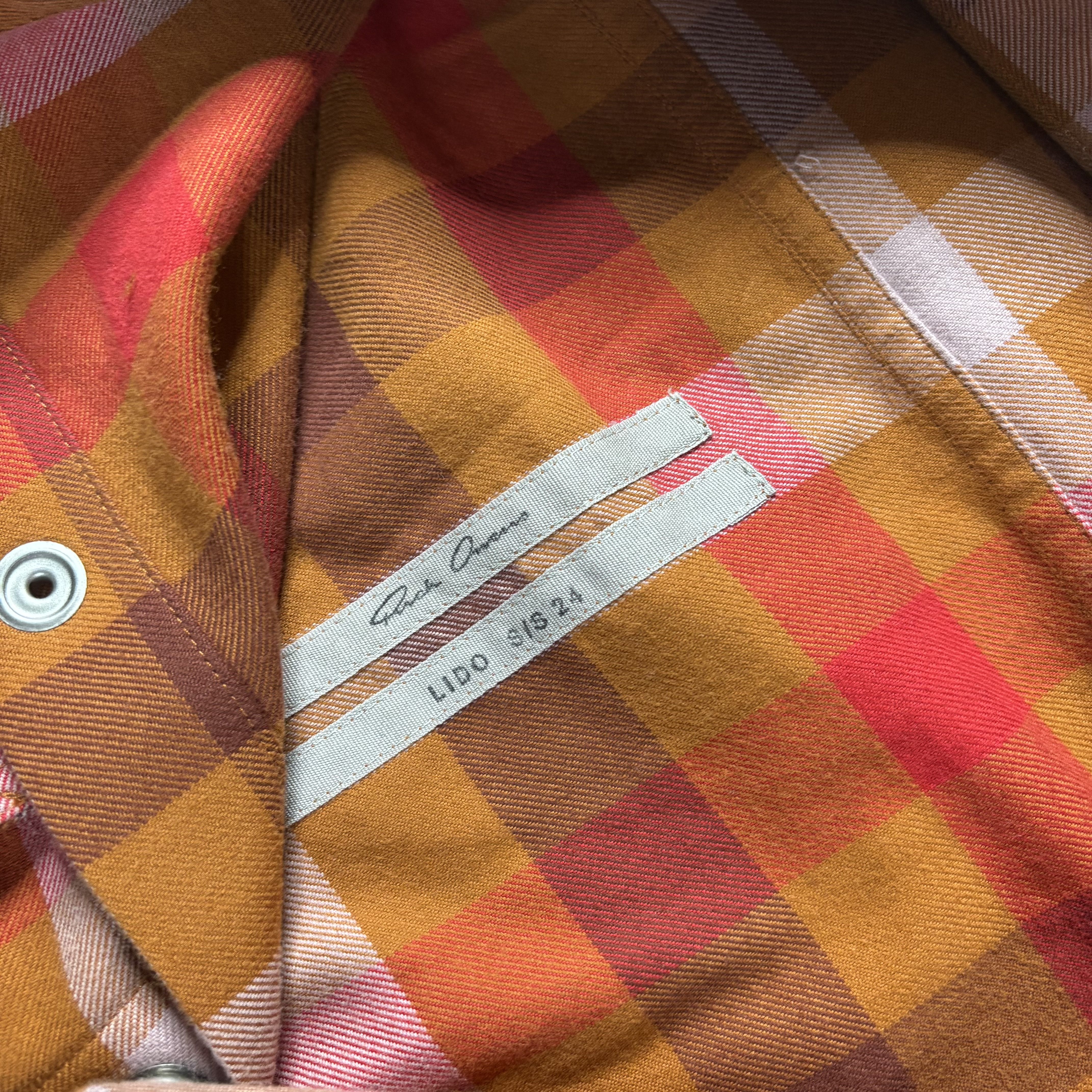 Rick Owens Plaid Flannel Outershirt - View 3