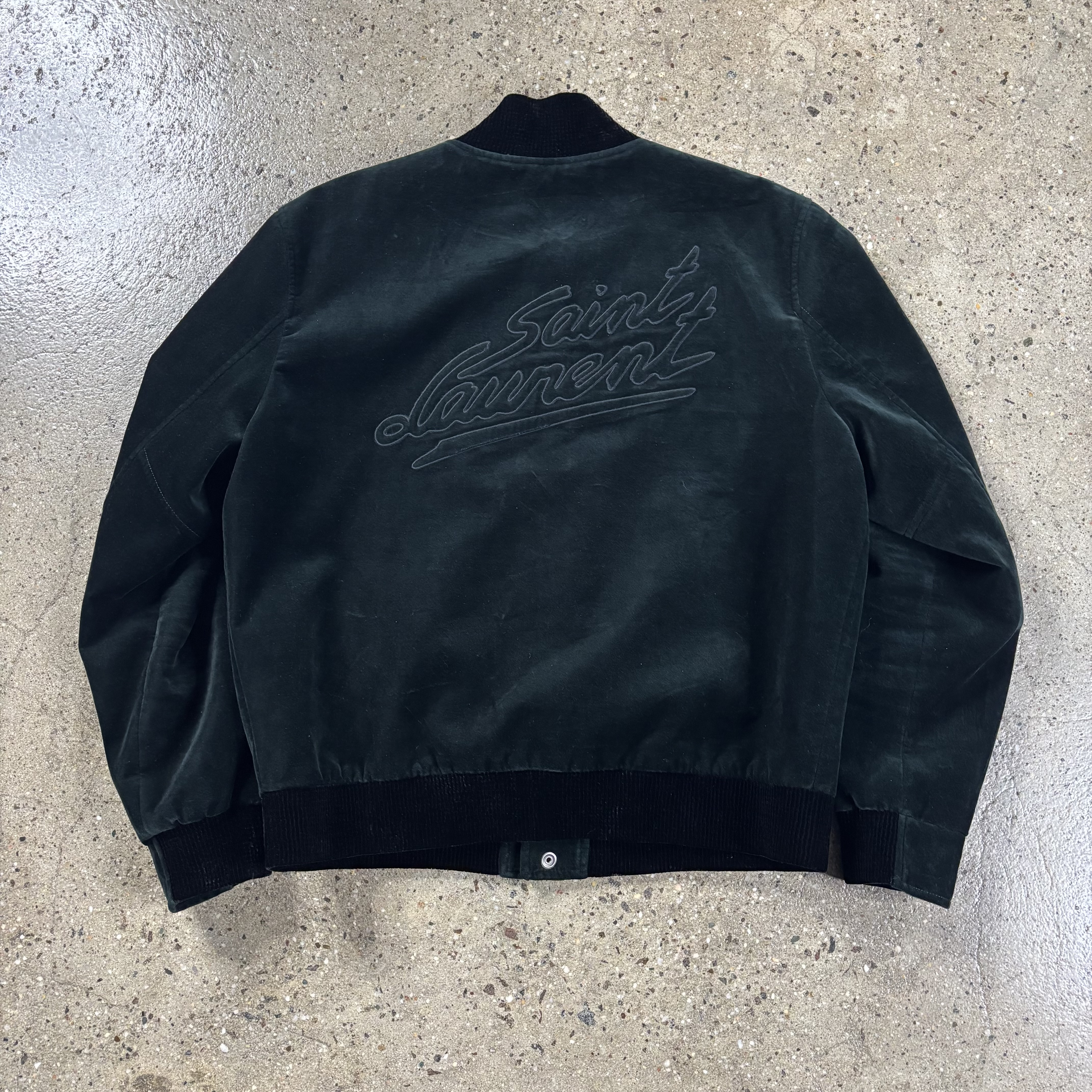 Saint Laurent Velvet Teddy Jacket - View 2