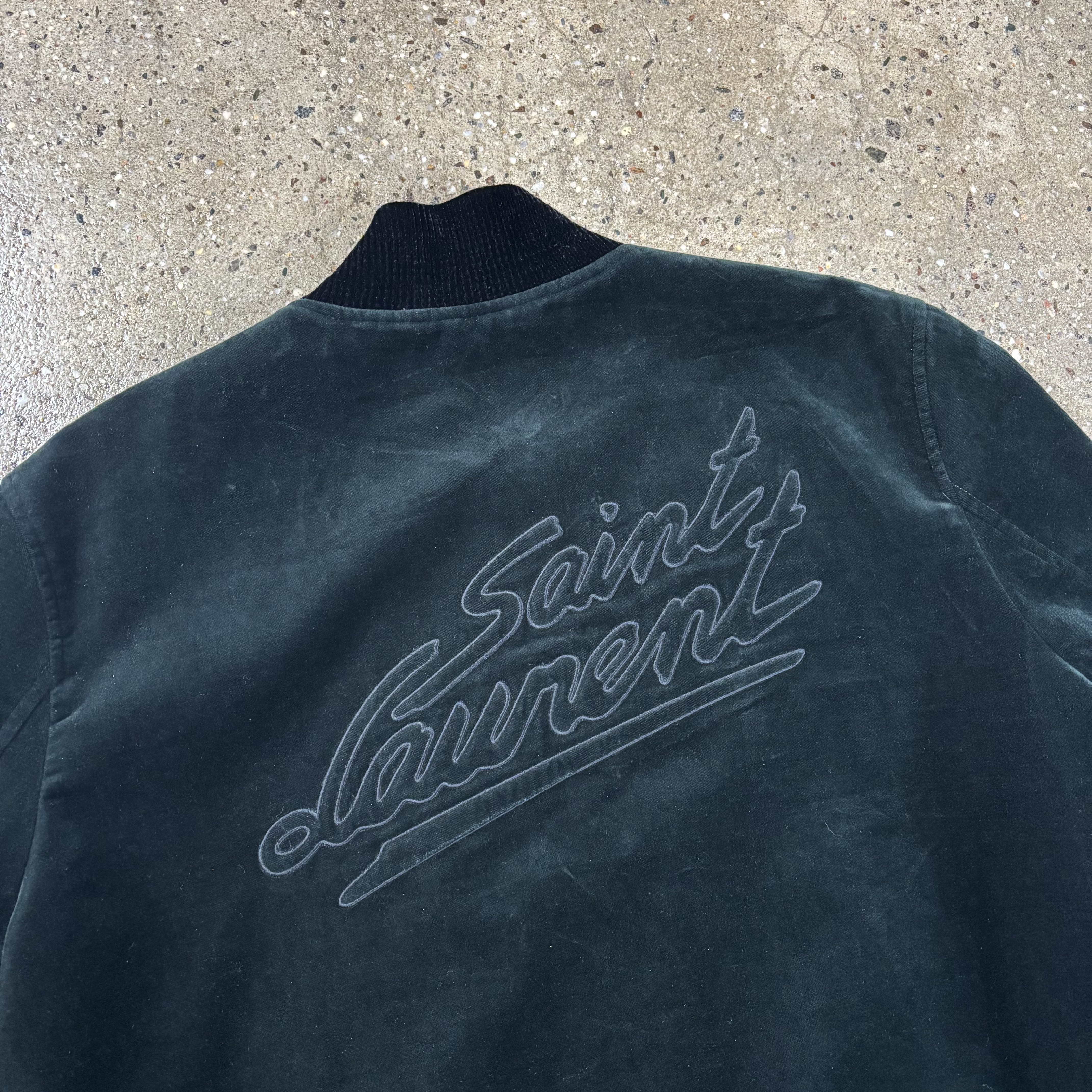 Saint Laurent Velvet Teddy Jacket - View 3