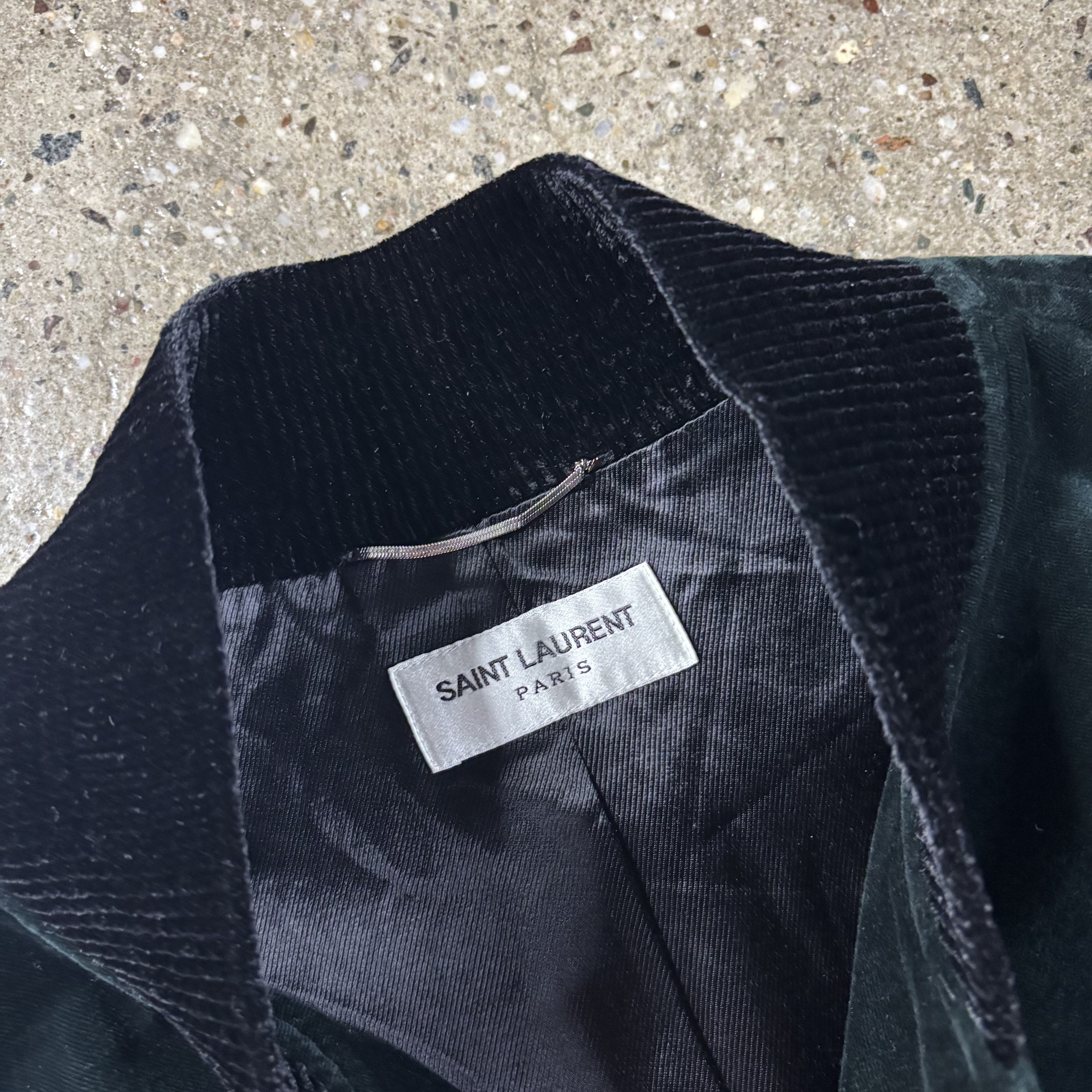 Saint Laurent Velvet Teddy Jacket - View 4