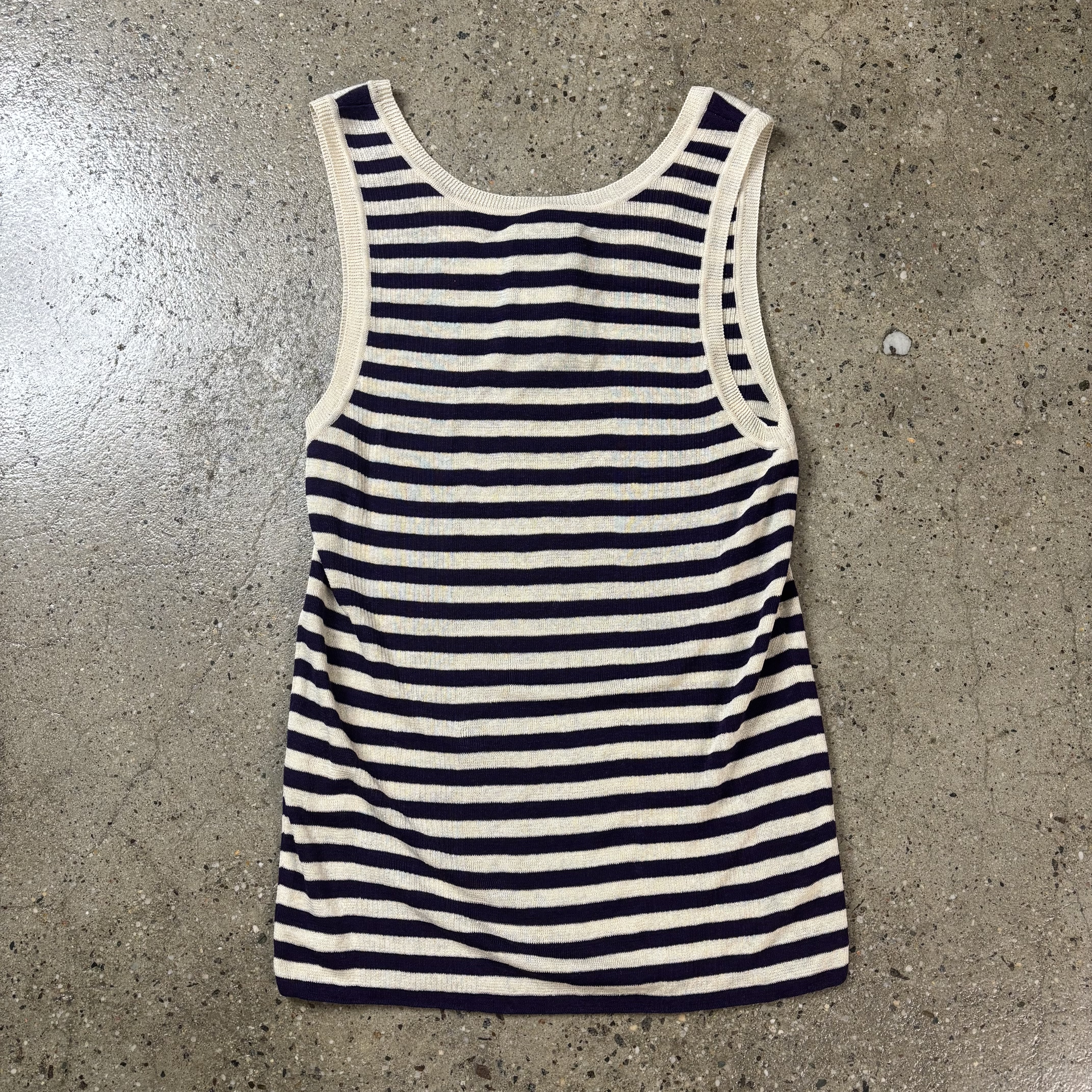 Saint Laurent Silk Knit Tank Top - View 2