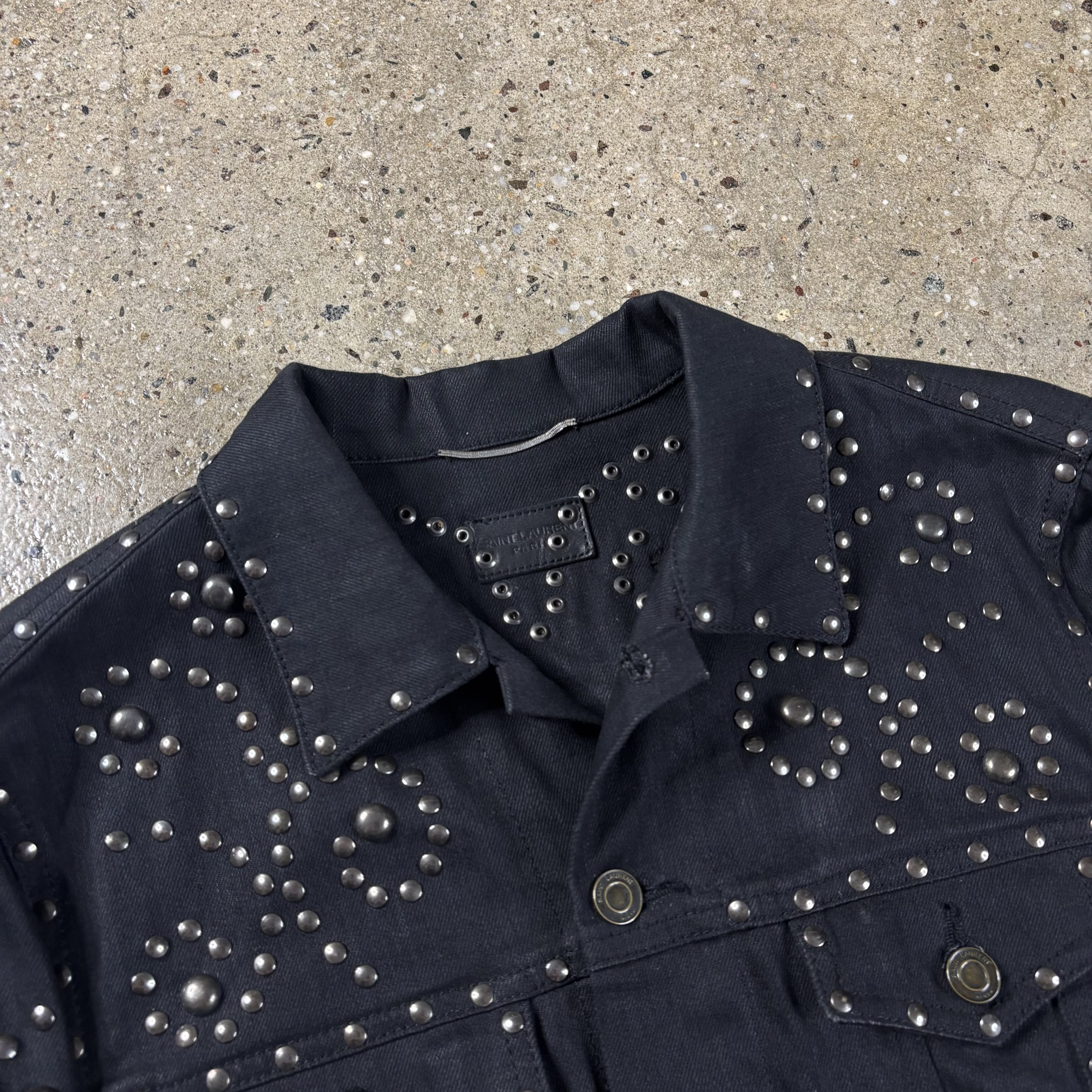 Saint Laurent 1/1 Sample Studded Trucker Jacket - View 2