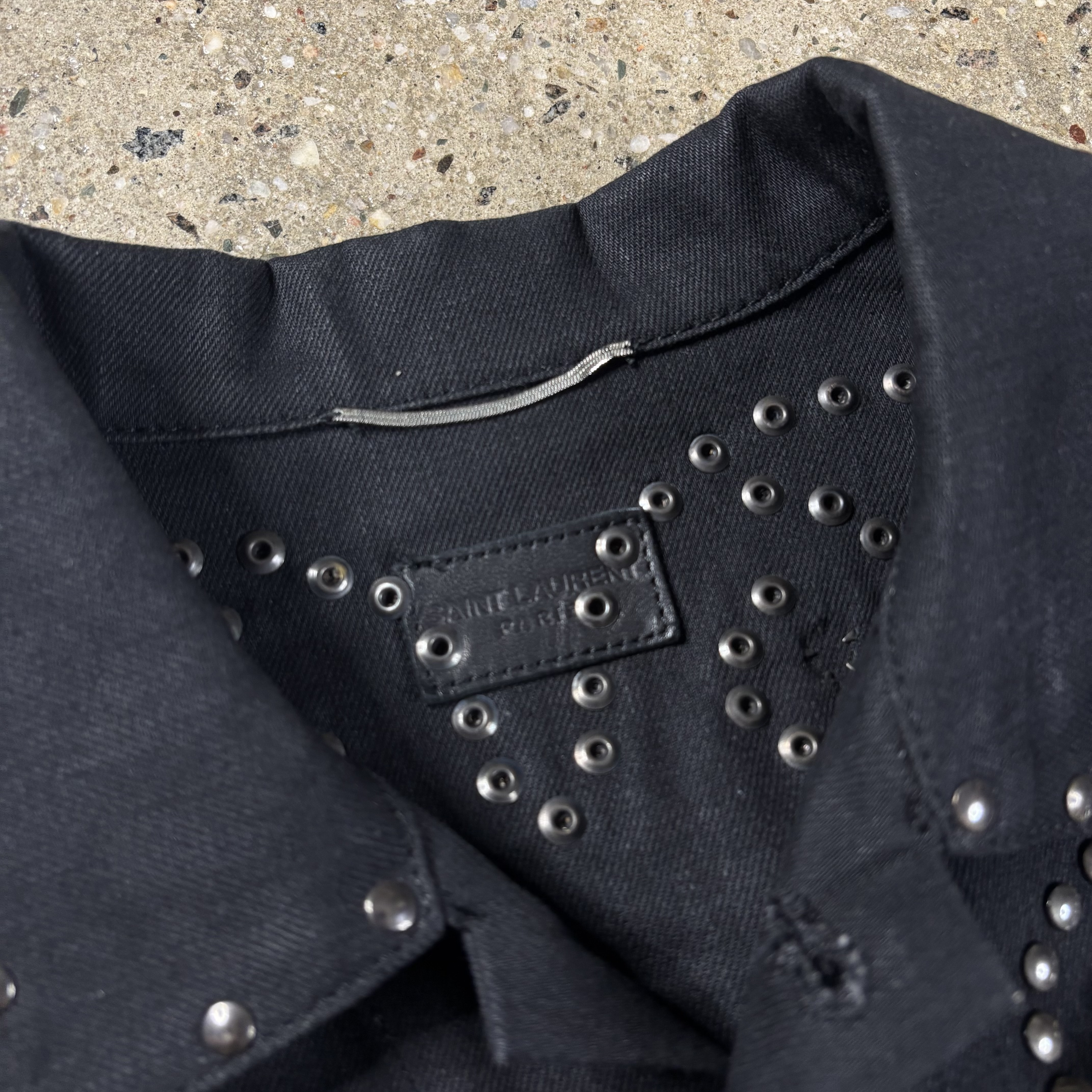 Saint Laurent 1/1 Sample Studded Trucker Jacket - View 4