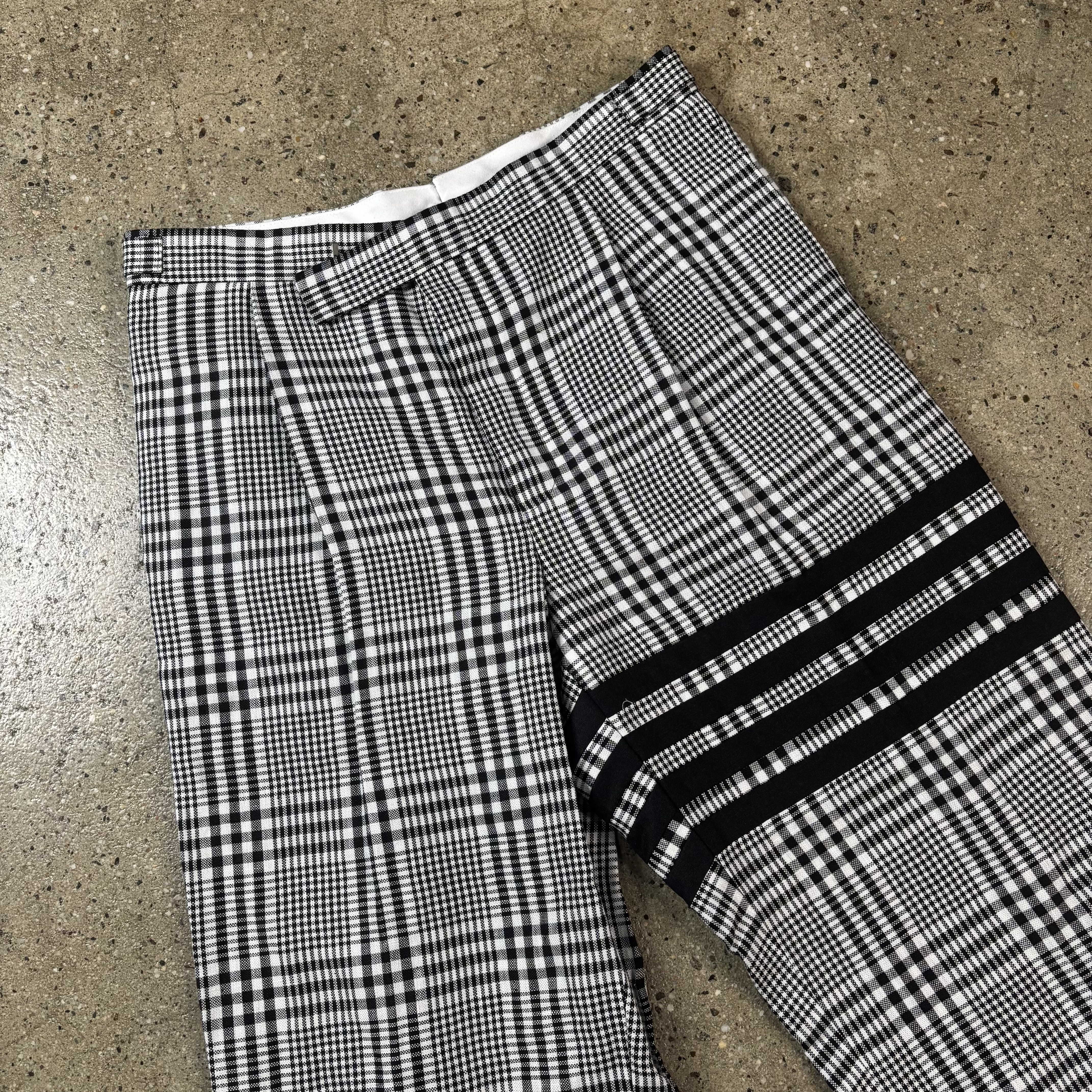 Thom Browne Straight Leg Checked Trousers - View 2