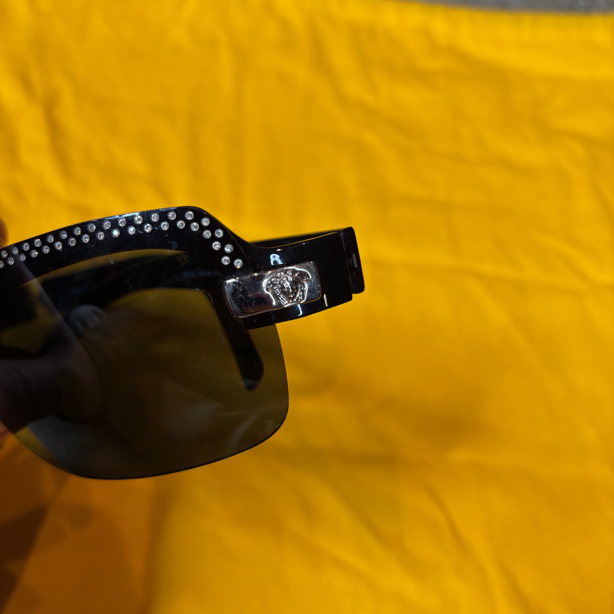 Versace Vintage Rhinestone Glasses - View 3